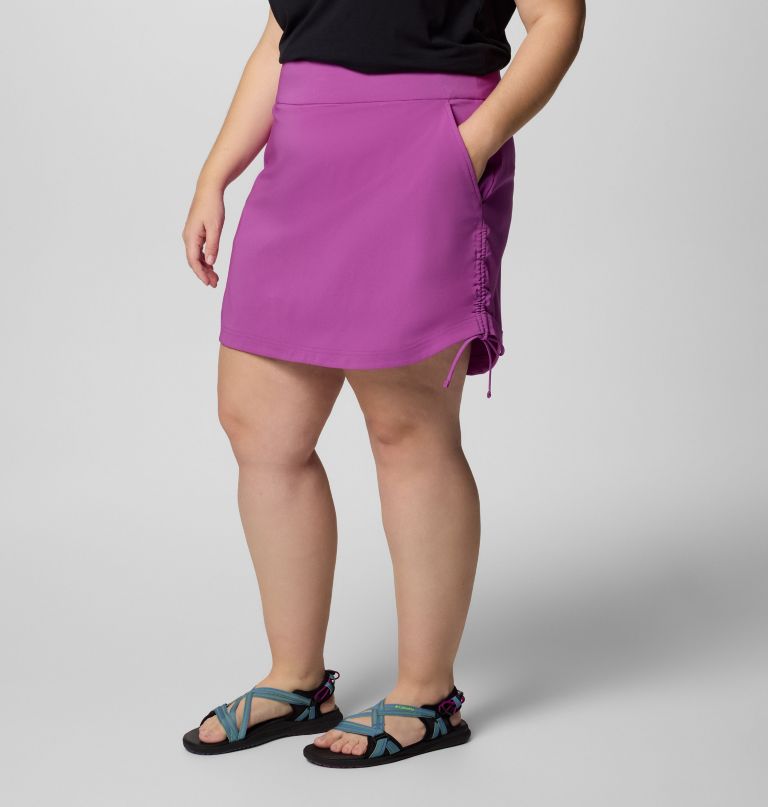 women all seasons ruched skort - plus size