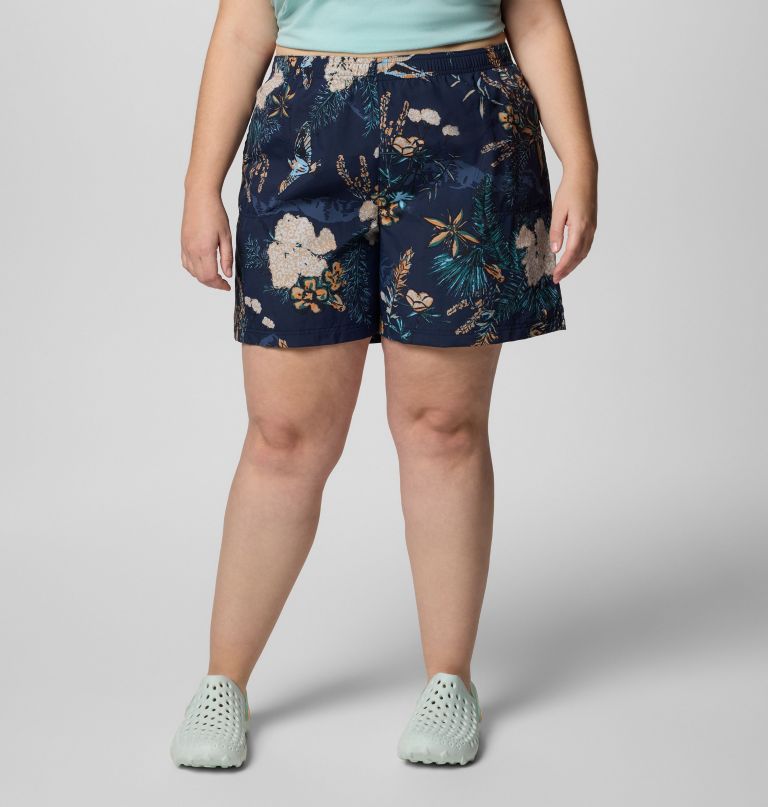 women sandy river printed shorts iii - plus size
