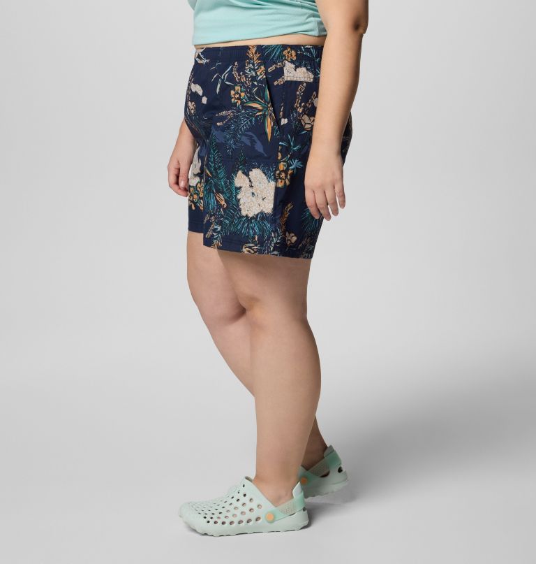 women sandy river printed shorts iii - plus size