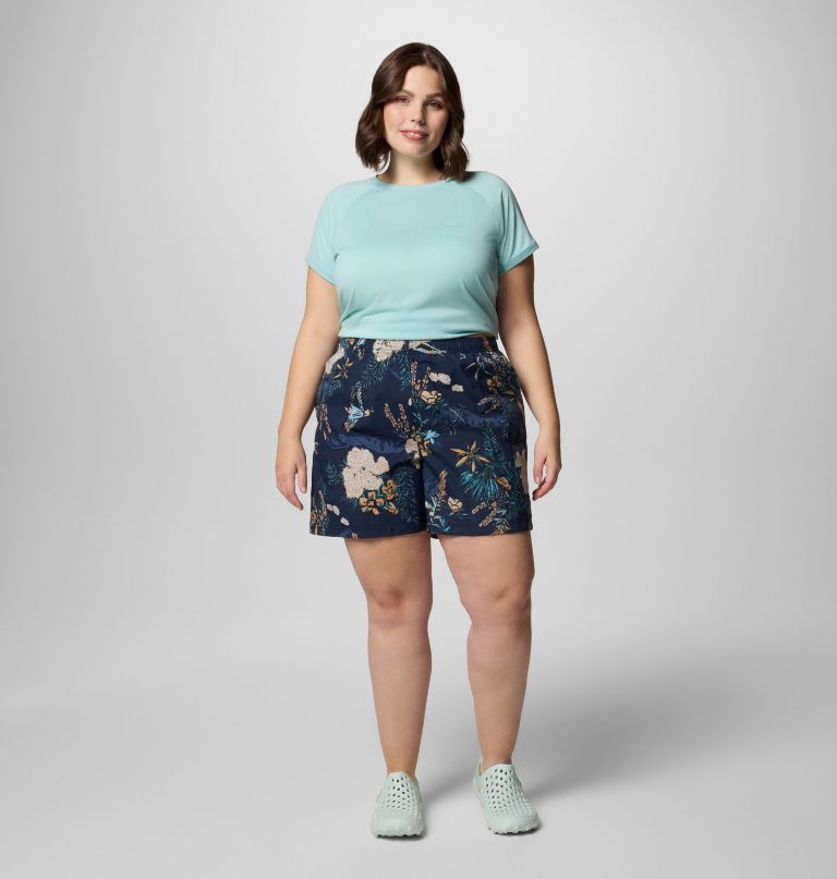 women sandy river printed shorts iii - plus size