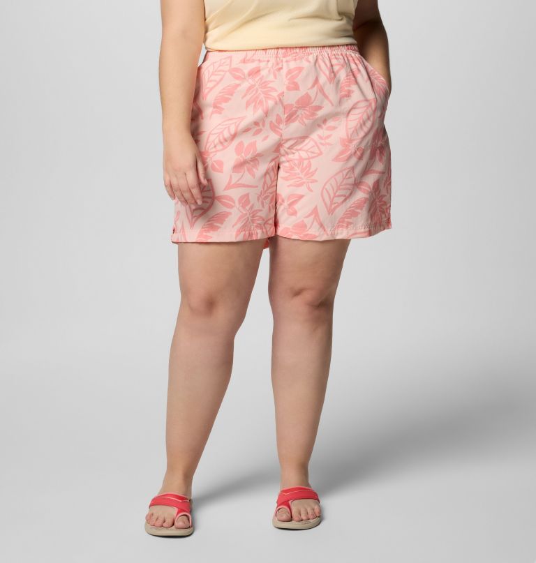 women sandy river printed shorts iii - plus size