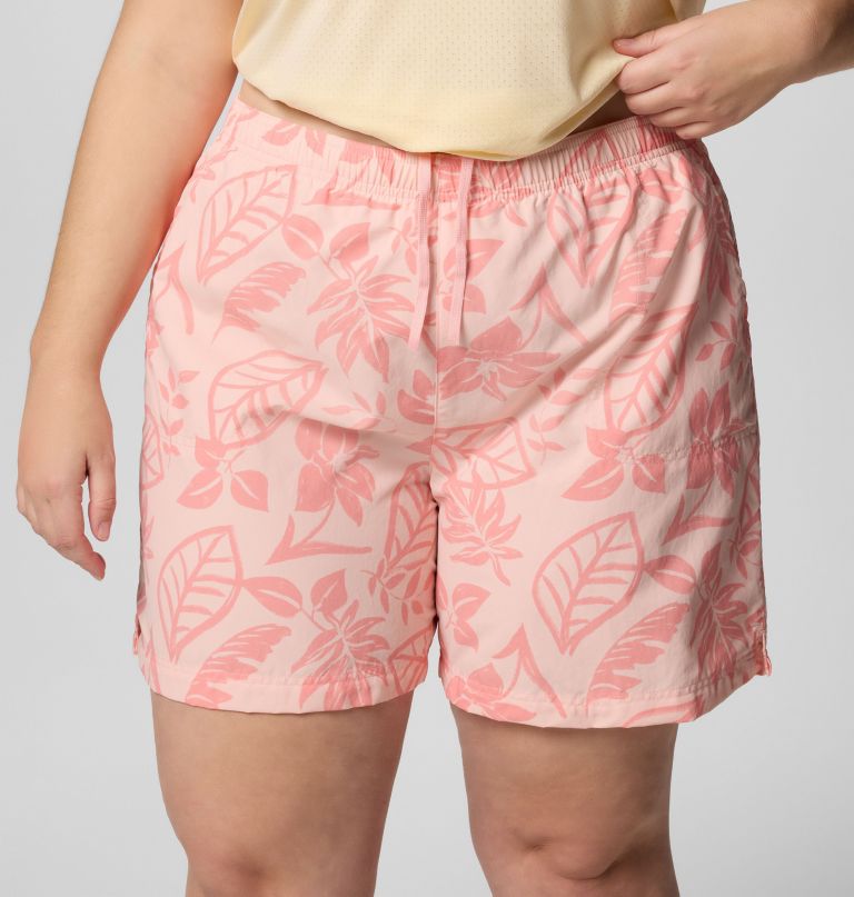 women sandy river printed shorts iii - plus size
