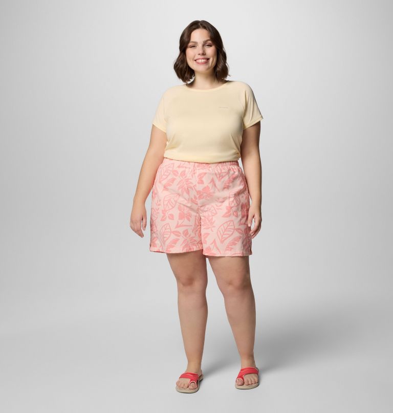 women sandy river printed shorts iii - plus size