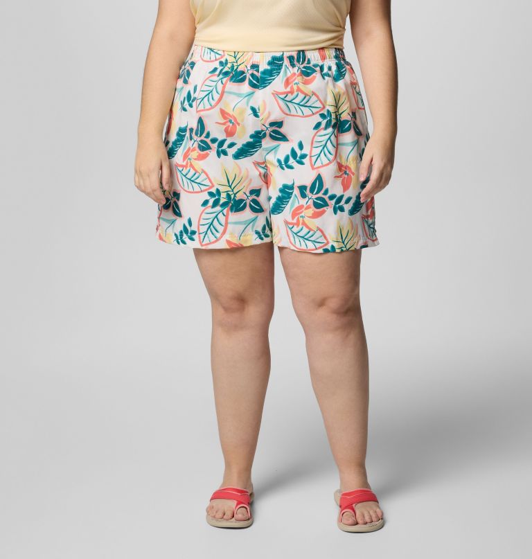 women sandy river printed shorts iii - plus size