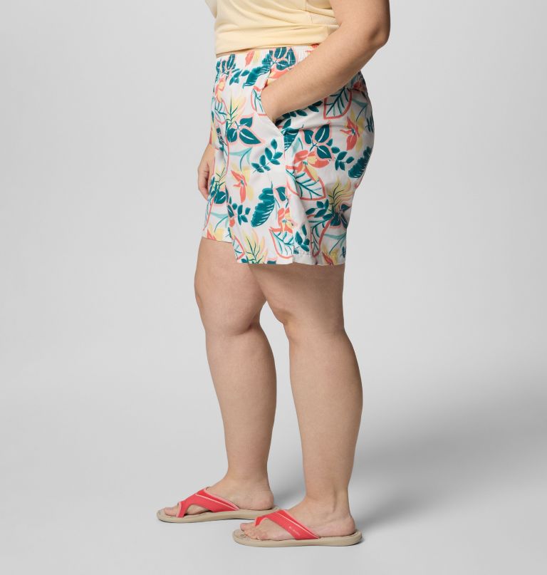 women sandy river printed shorts iii - plus size