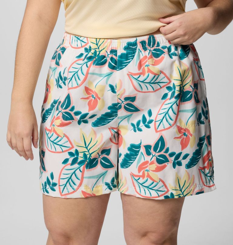 women sandy river printed shorts iii - plus size