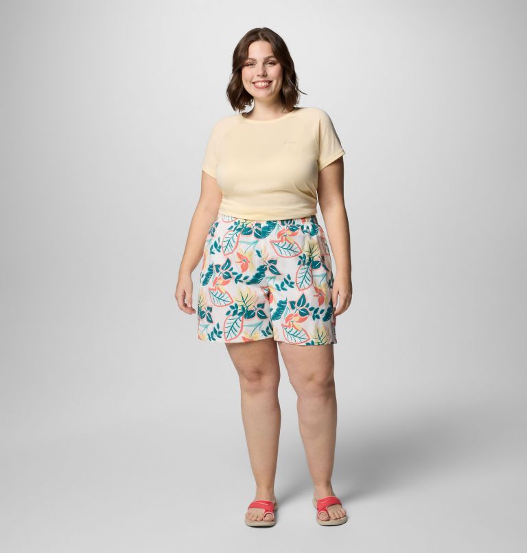women sandy river printed shorts iii - plus size