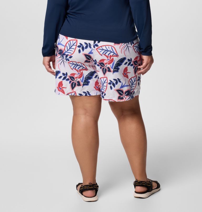 women sandy river printed shorts iii - plus size