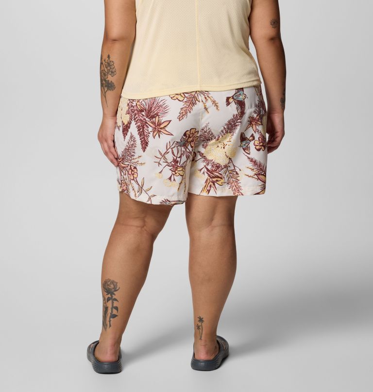 women sandy river printed shorts iii - plus size