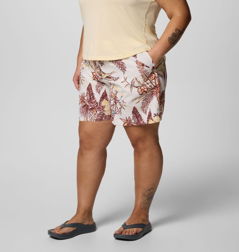 women sandy river printed shorts iii - plus size