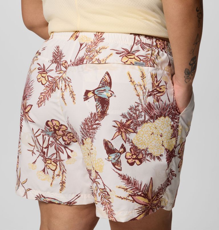 women sandy river printed shorts iii - plus size