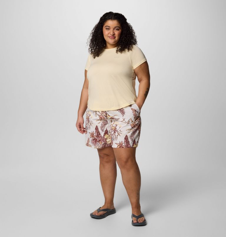 women sandy river printed shorts iii - plus size