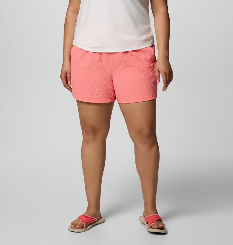 women sucker for summer shorts - plus size