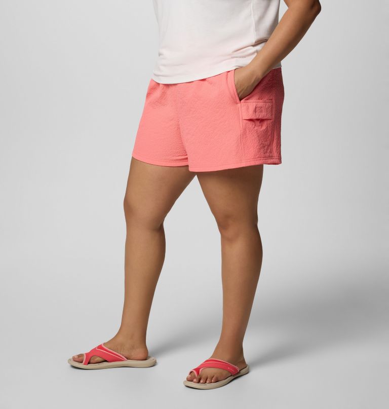 women sucker for summer shorts - plus size