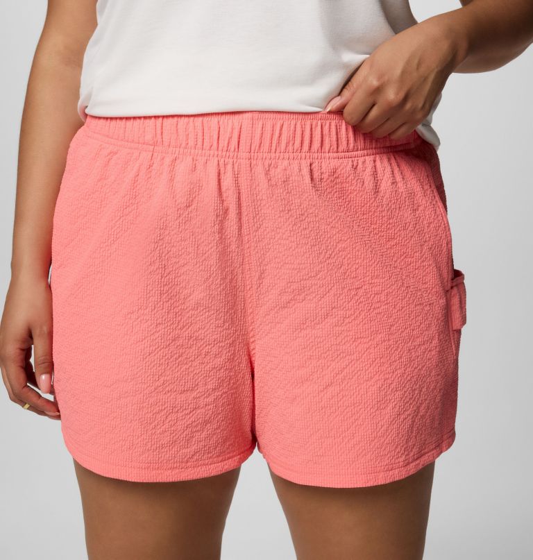 women sucker for summer shorts - plus size