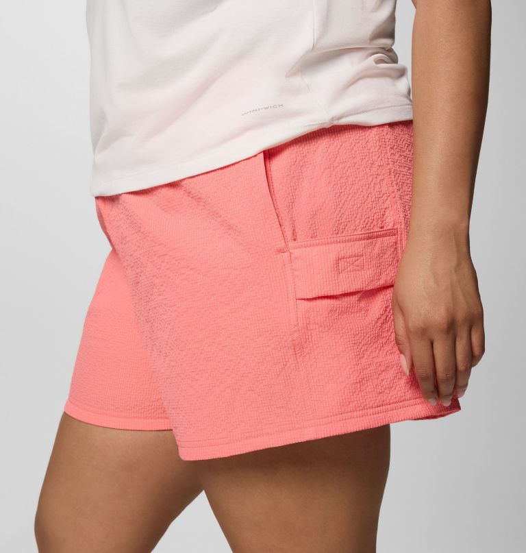 women sucker for summer shorts - plus size