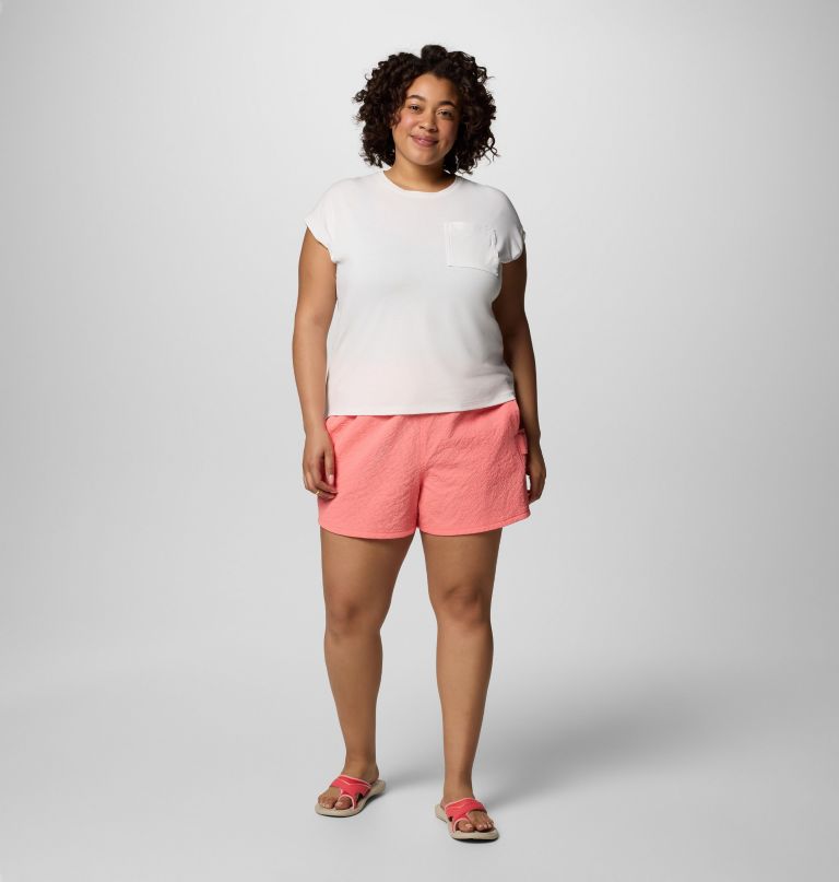 women sucker for summer shorts - plus size