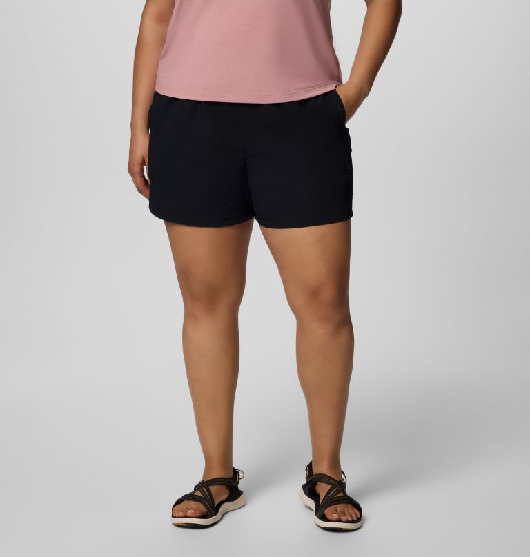 women sucker for summer shorts - plus size
