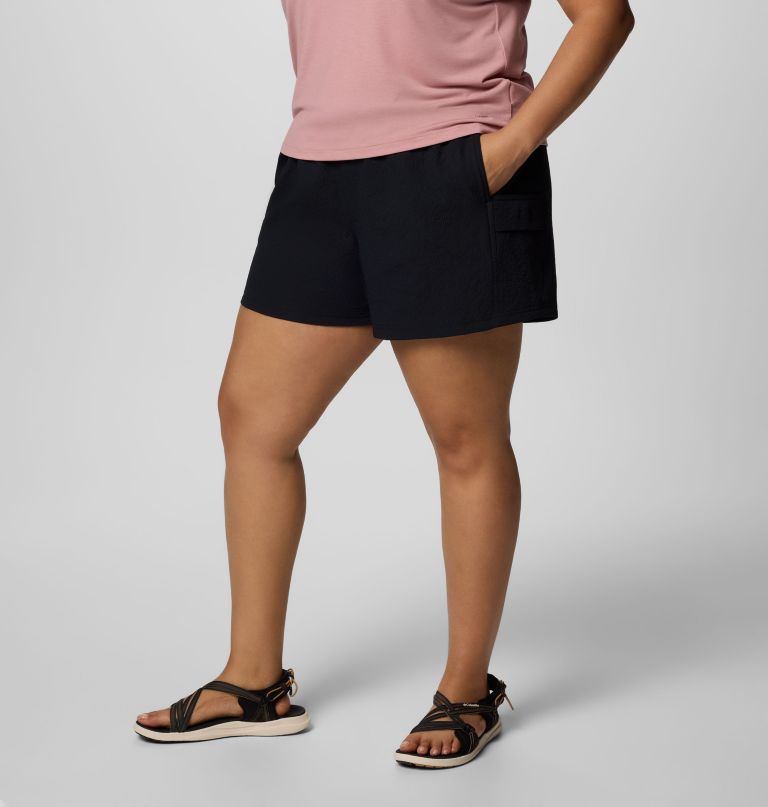 women sucker for summer shorts - plus size
