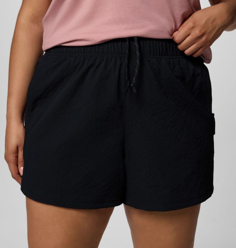 women sucker for summer shorts - plus size