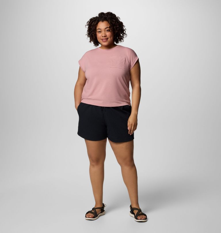 women sucker for summer shorts - plus size