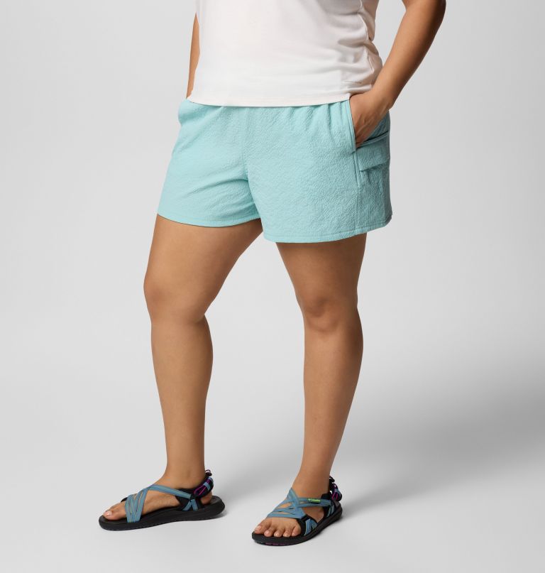 women sucker for summer shorts - plus size