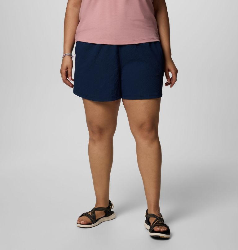 women sucker for summer shorts - plus size