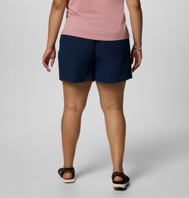 women sucker for summer shorts - plus size