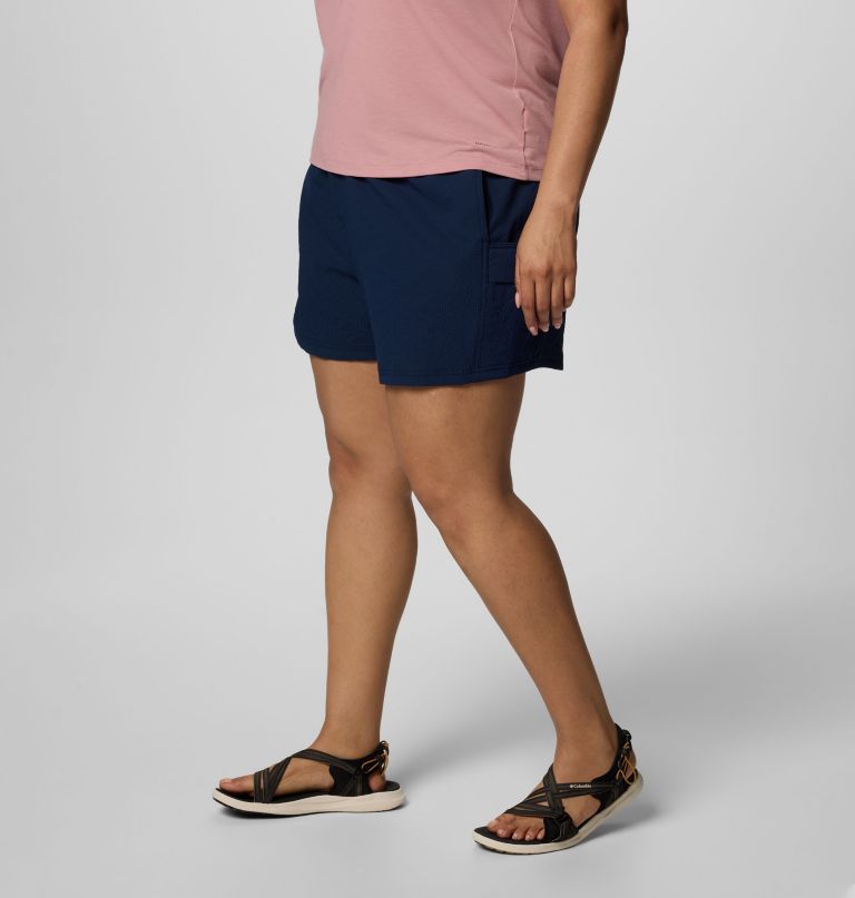 women sucker for summer shorts - plus size
