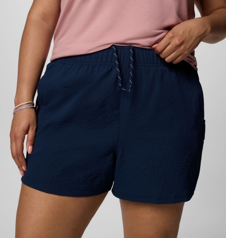 women sucker for summer shorts - plus size