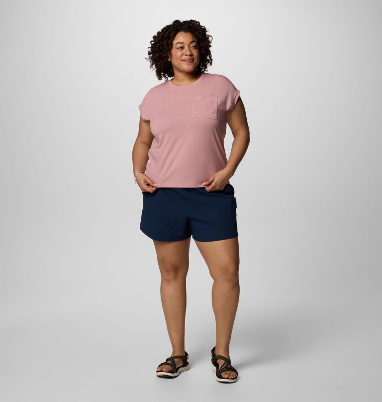 women sucker for summer shorts - plus size