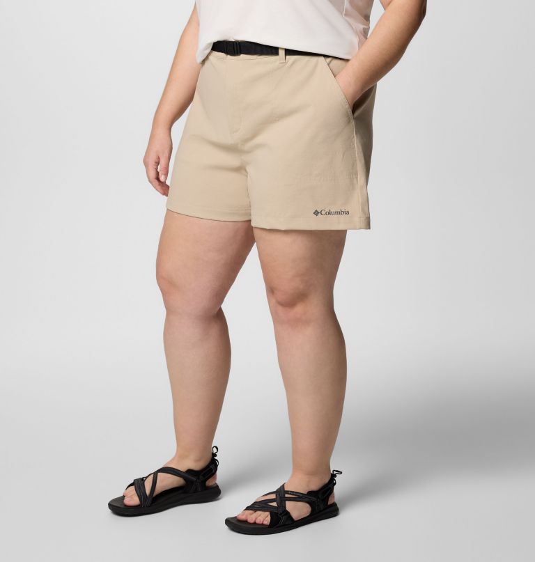 women brea falls nylon shorts - plus size