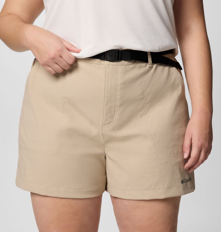 women brea falls nylon shorts - plus size