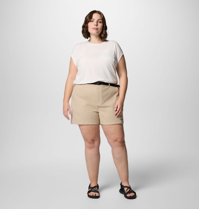 women brea falls nylon shorts - plus size