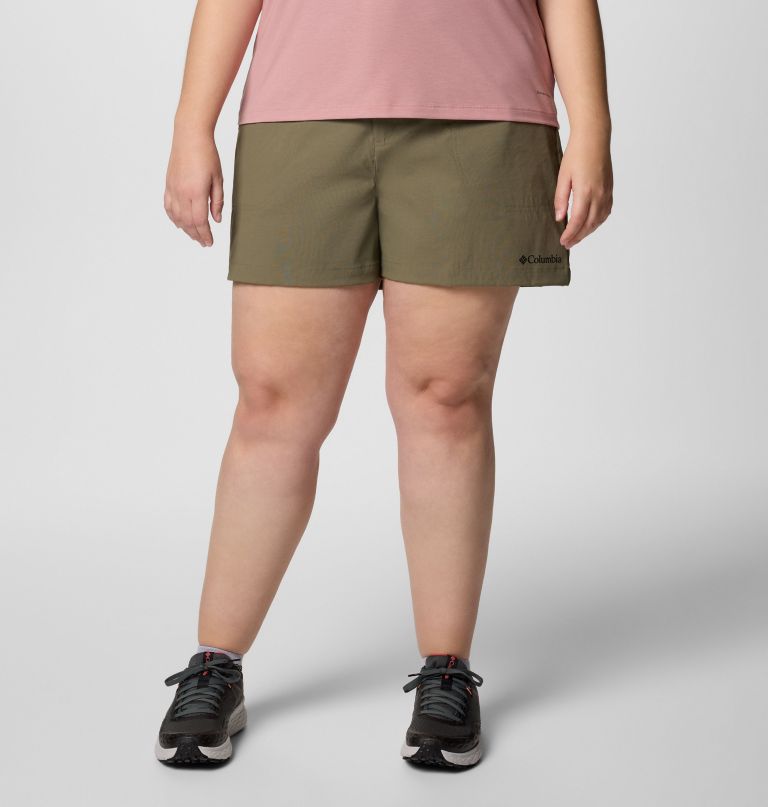 women brea falls nylon shorts - plus size