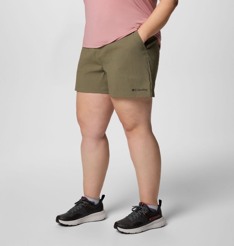 women brea falls nylon shorts - plus size