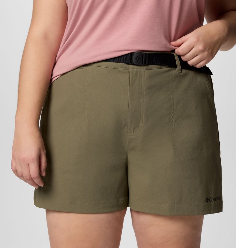 women brea falls nylon shorts - plus size