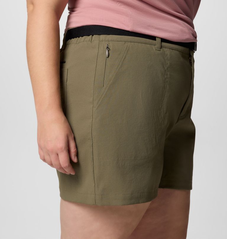 women brea falls nylon shorts - plus size