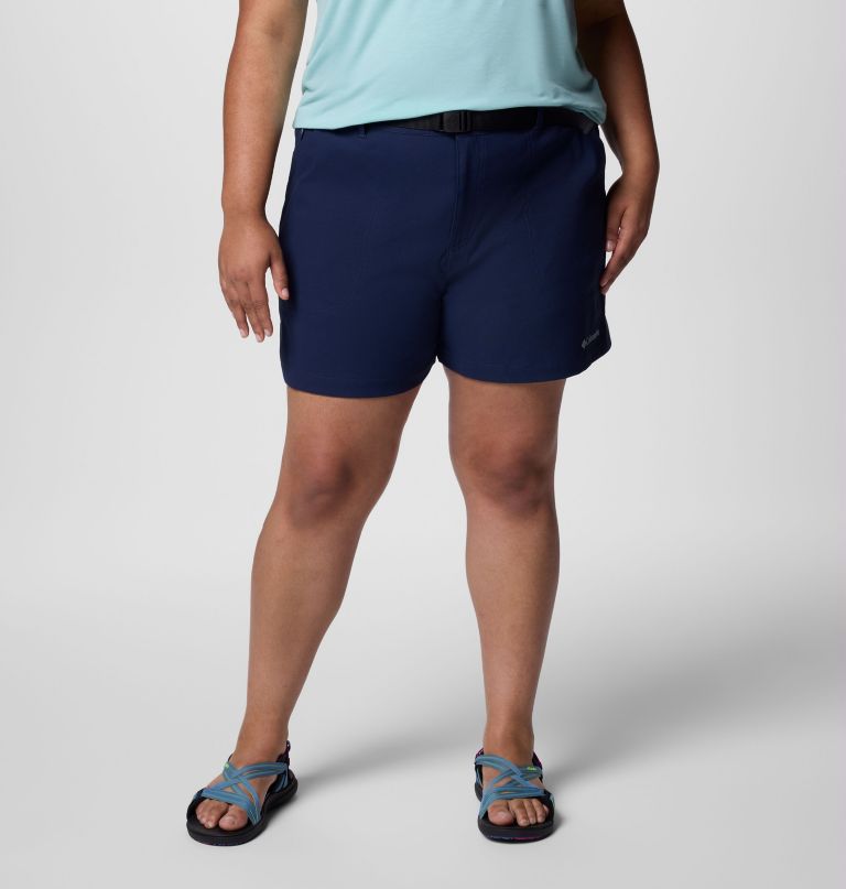 women brea falls nylon shorts - plus size