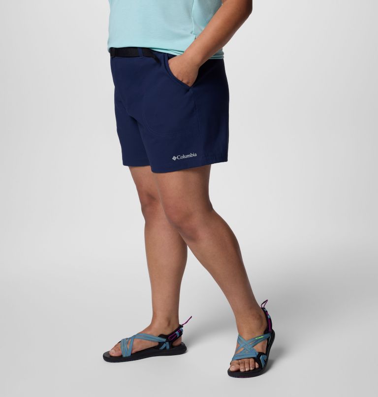 women brea falls nylon shorts - plus size