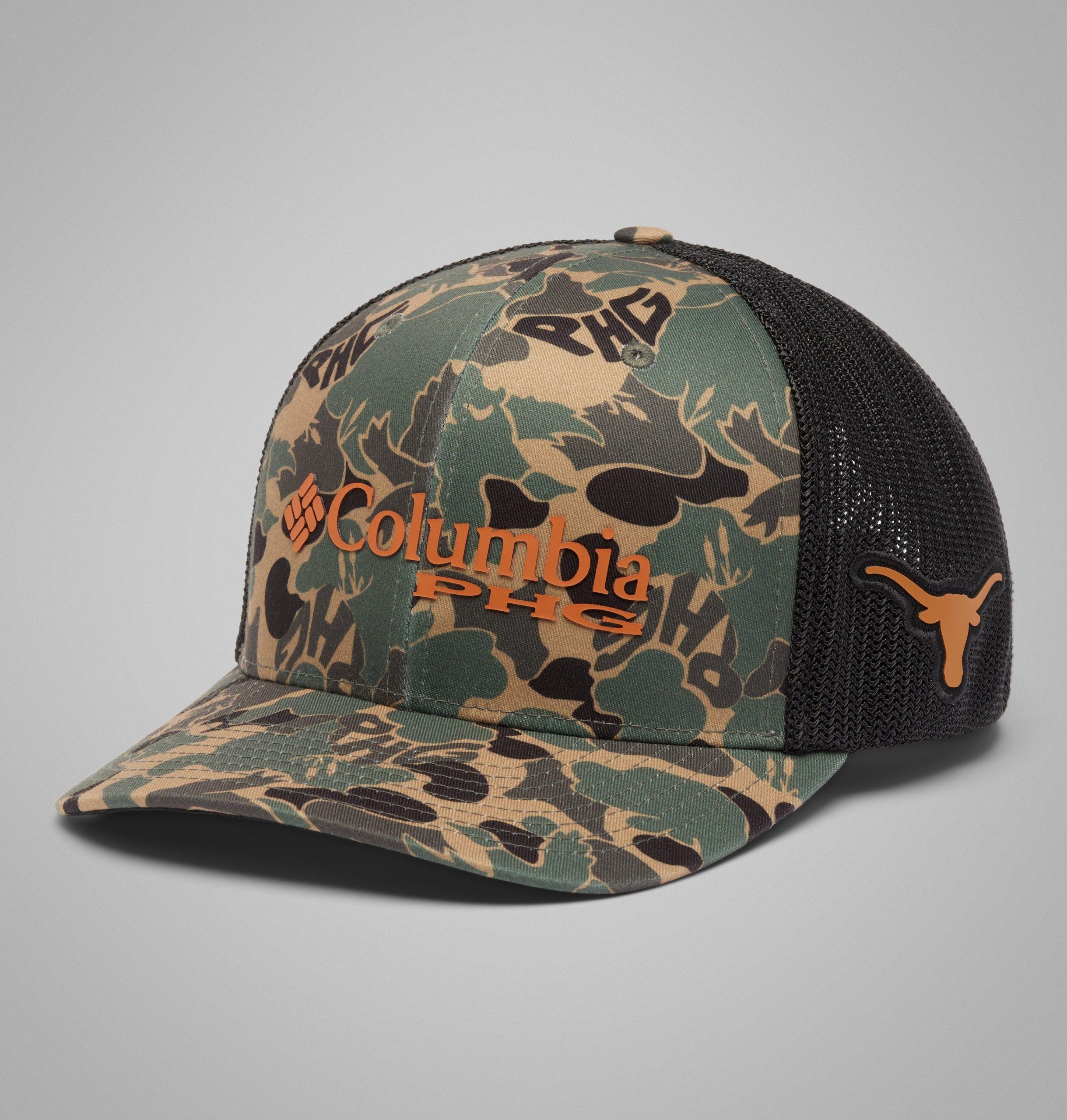 collegiate phg camo mesh baseballpet