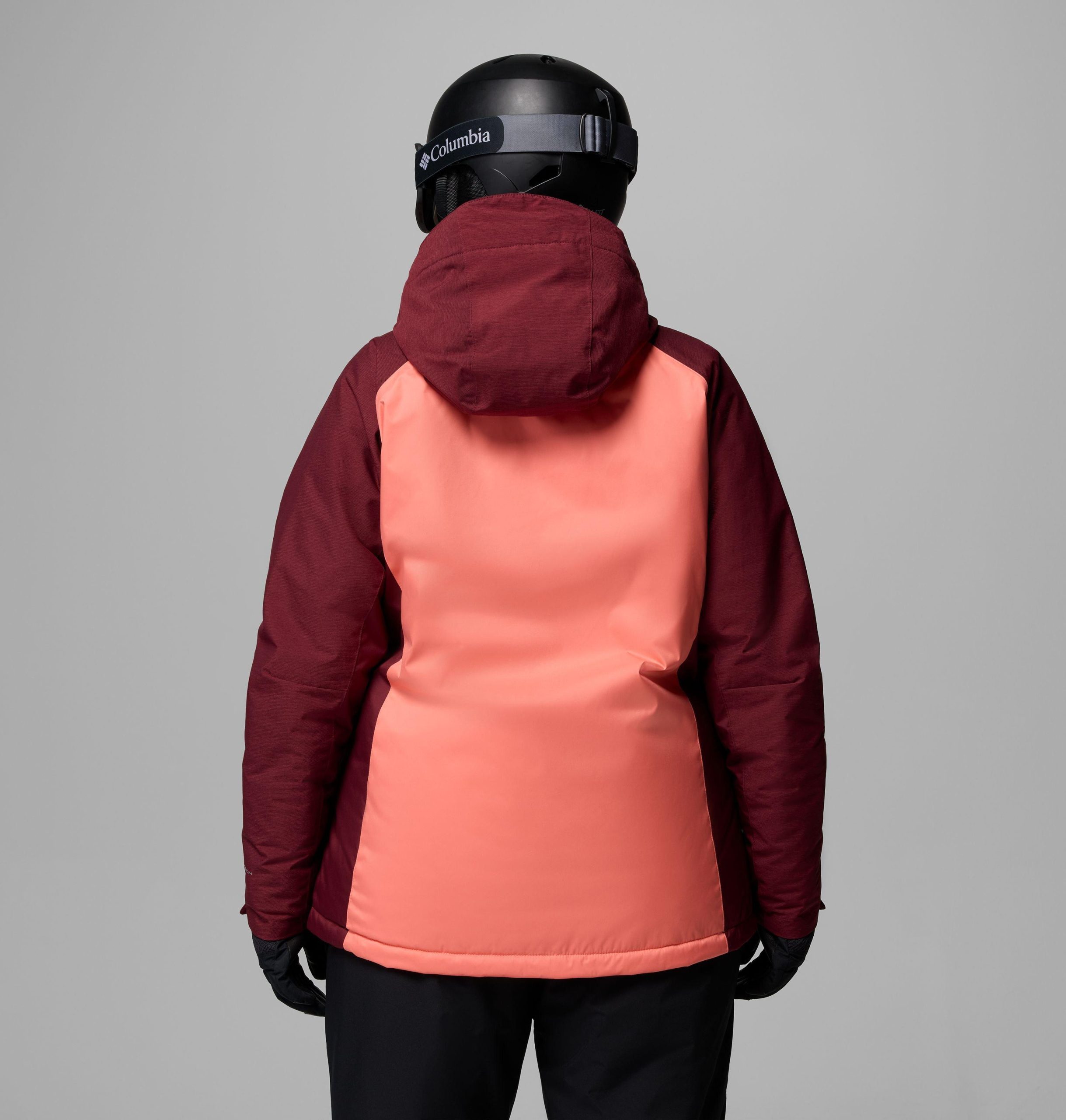geïsoleerde snowy summit-jas voor dames - plus size