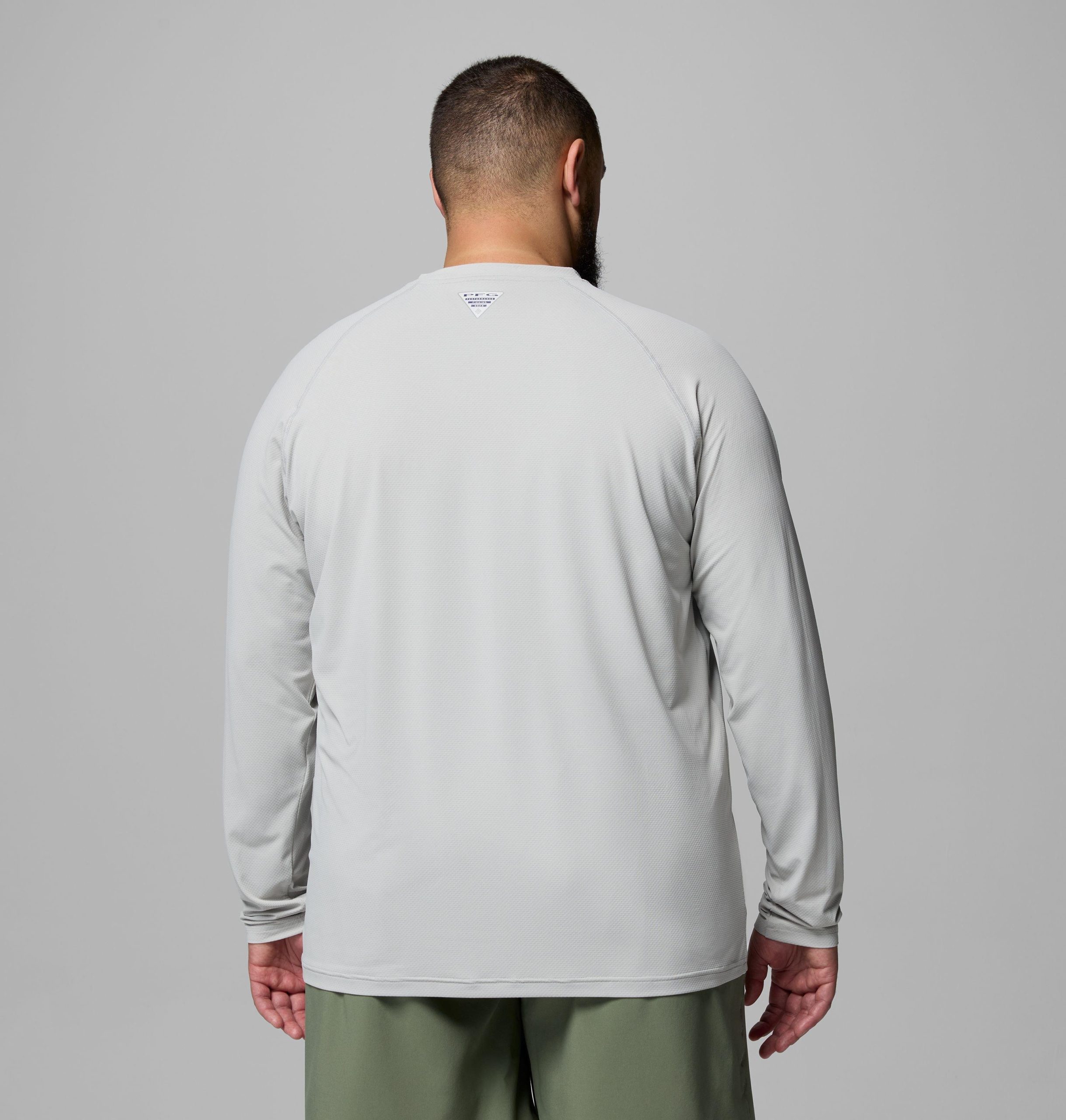 heren pfg solar stream ii shirt met lange mouwen - grote maten