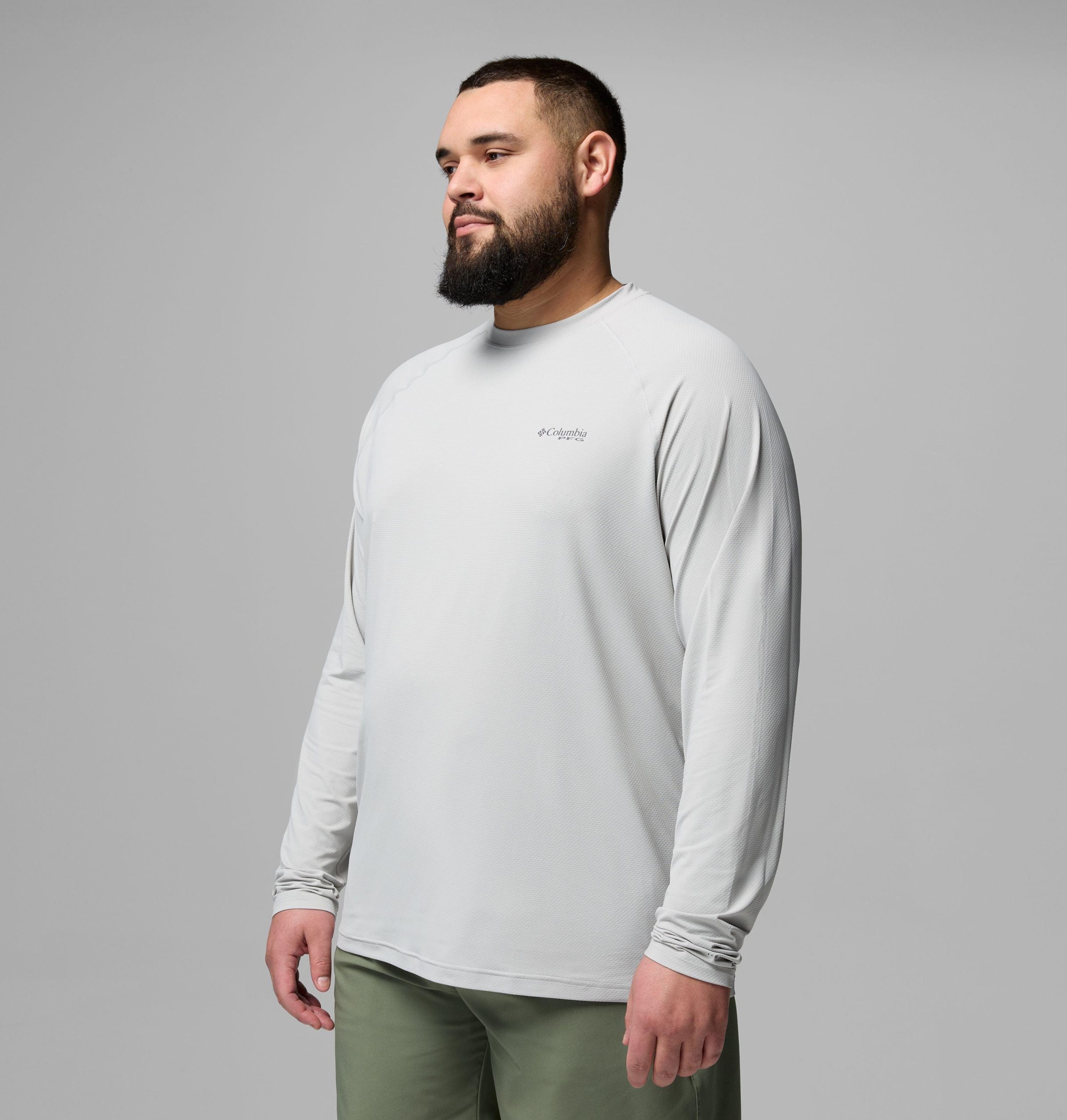 heren pfg solar stream ii shirt met lange mouwen - grote maten