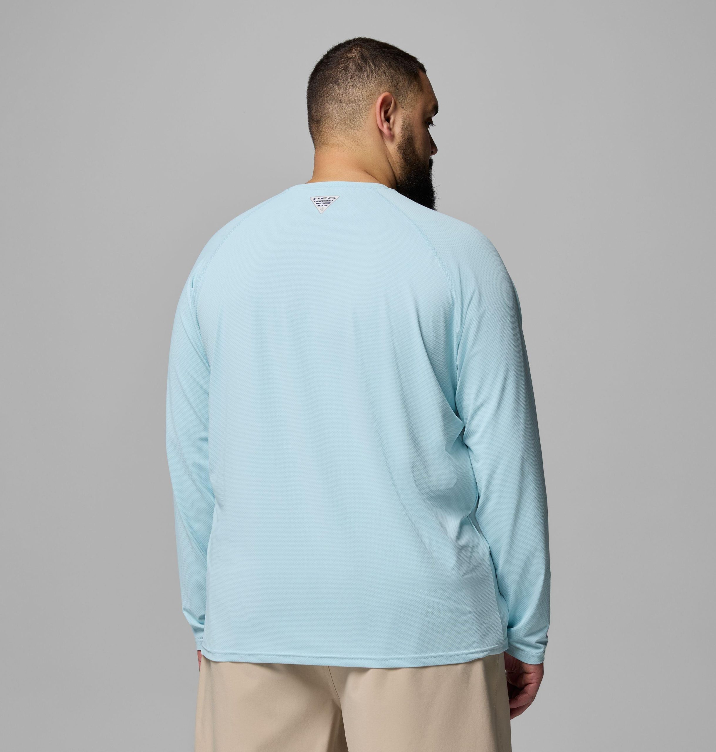 heren pfg solar stream ii shirt met lange mouwen - grote maten
