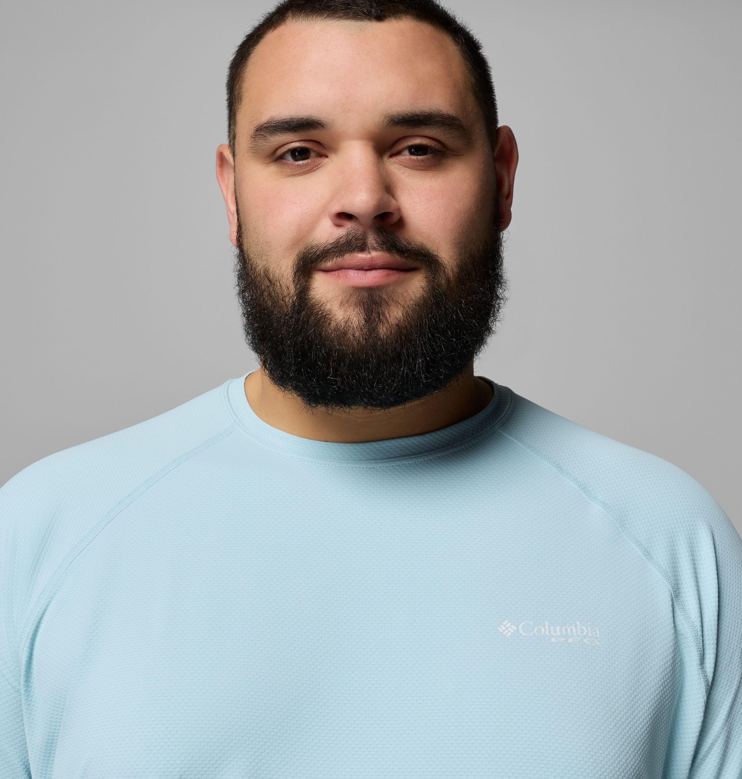 heren pfg solar stream ii shirt met lange mouwen - grote maten