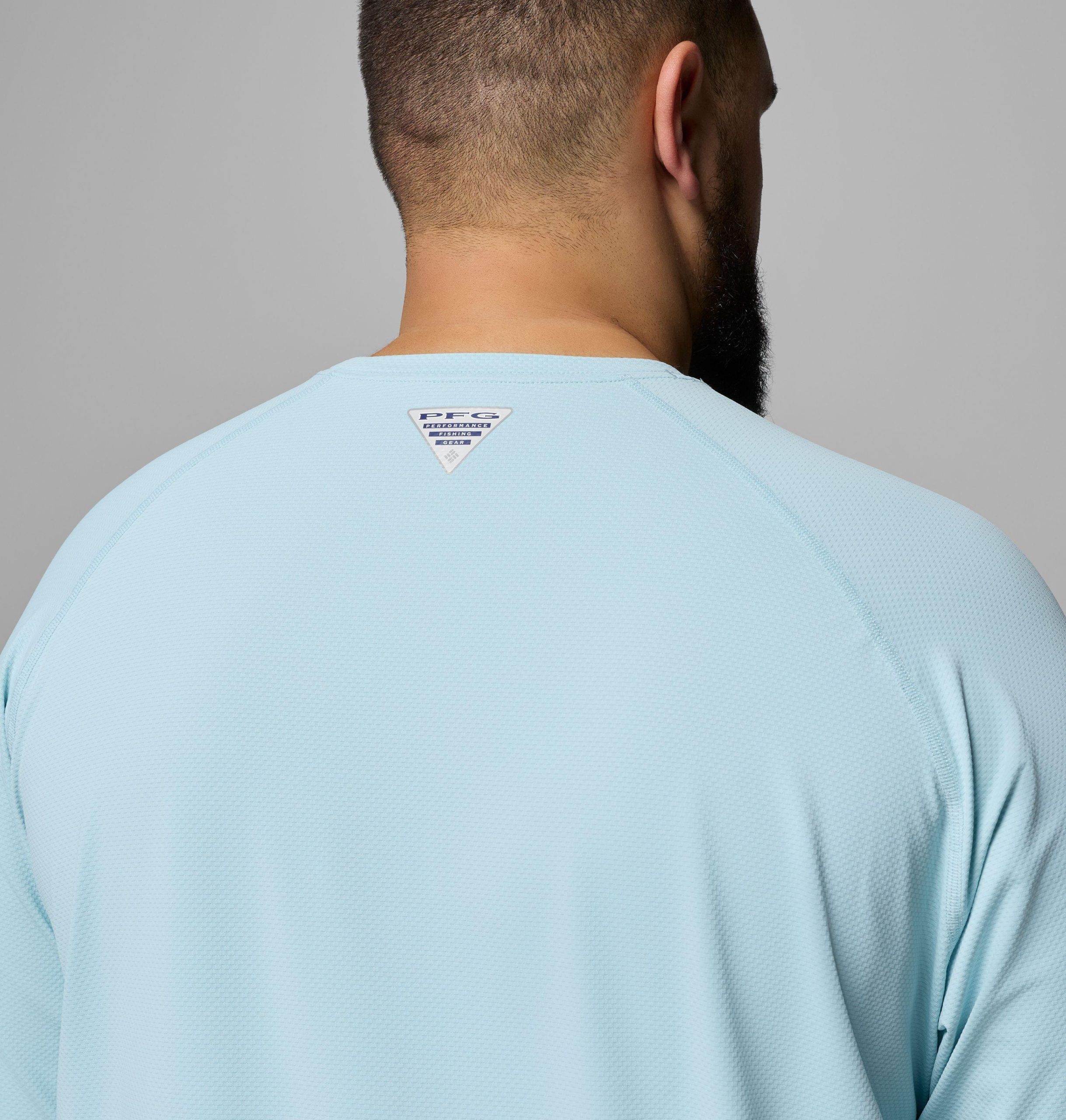 heren pfg solar stream ii shirt met lange mouwen - grote maten