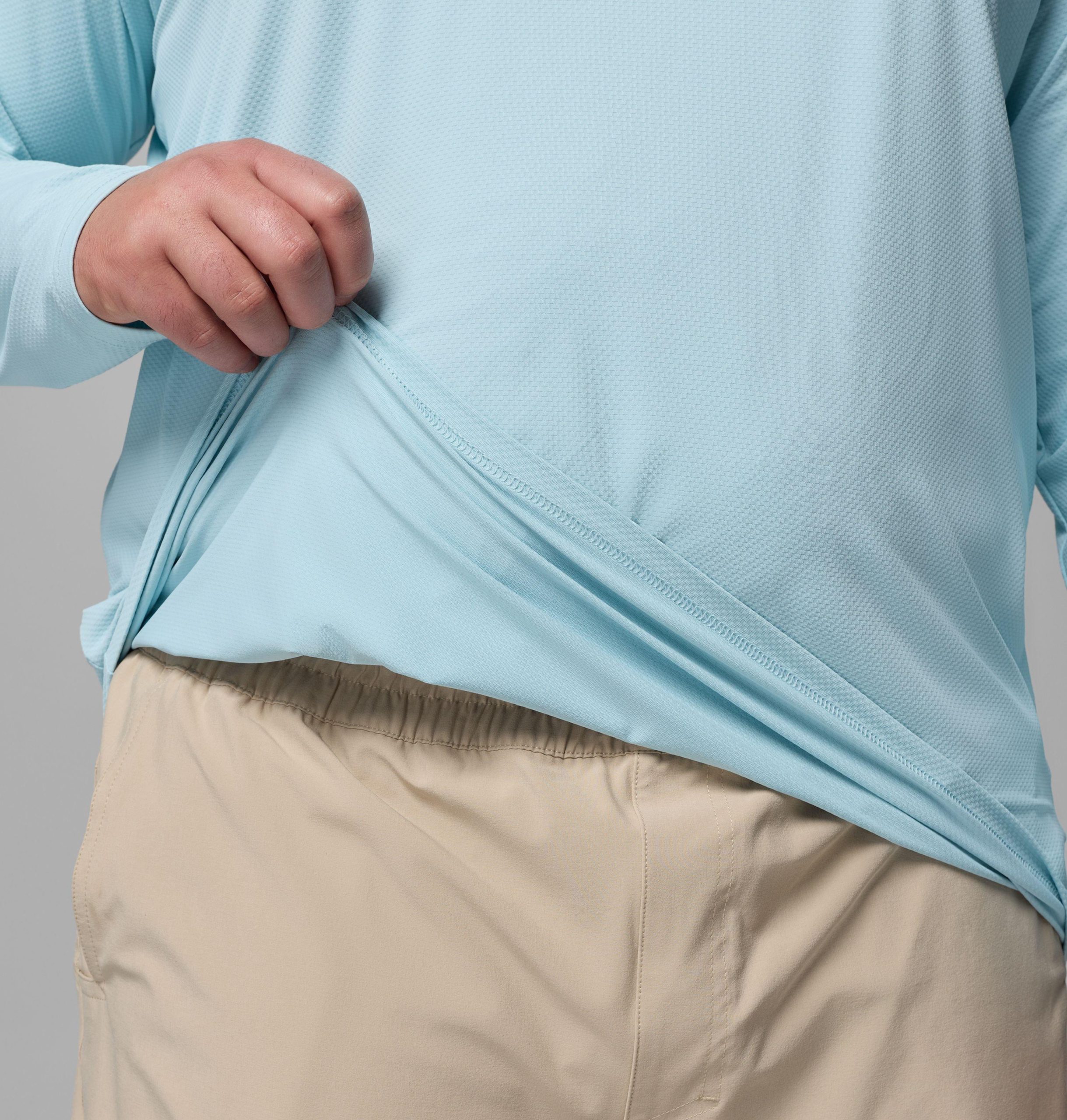 heren pfg solar stream ii shirt met lange mouwen - grote maten