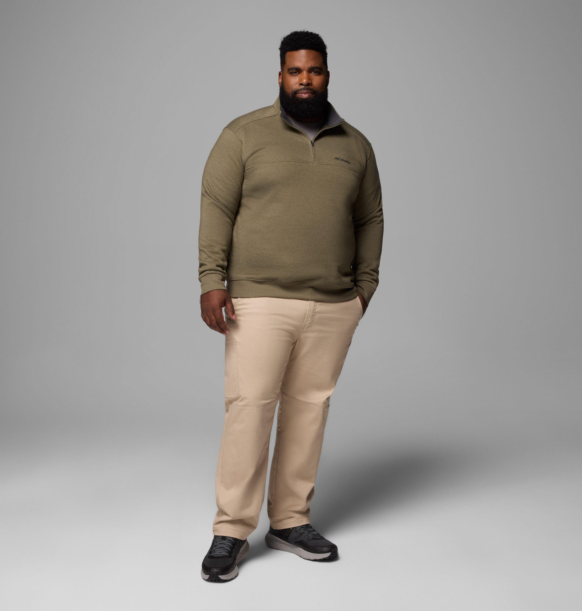 heren hart mountain ii half zip sweatshirt - grote maten