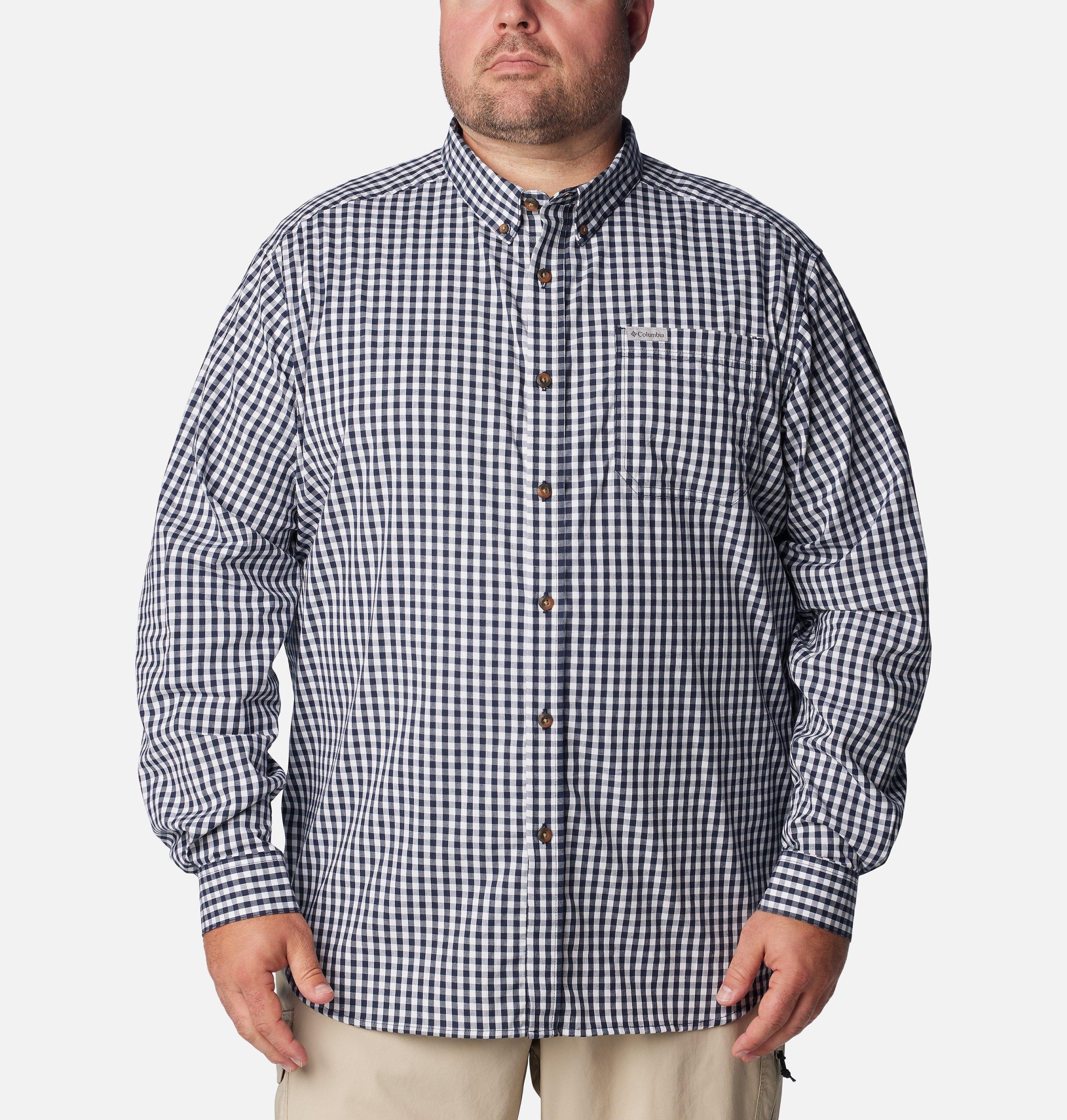 heren rapid rivers ii shirt met lange mouwen - grote maten